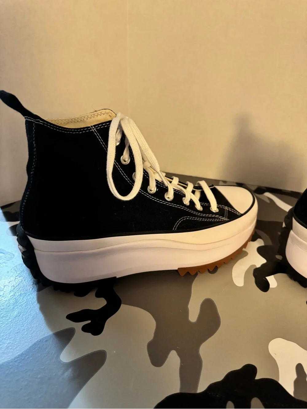 Converse Run Star Hike Platform High-Top Sneakers - Black/White legit